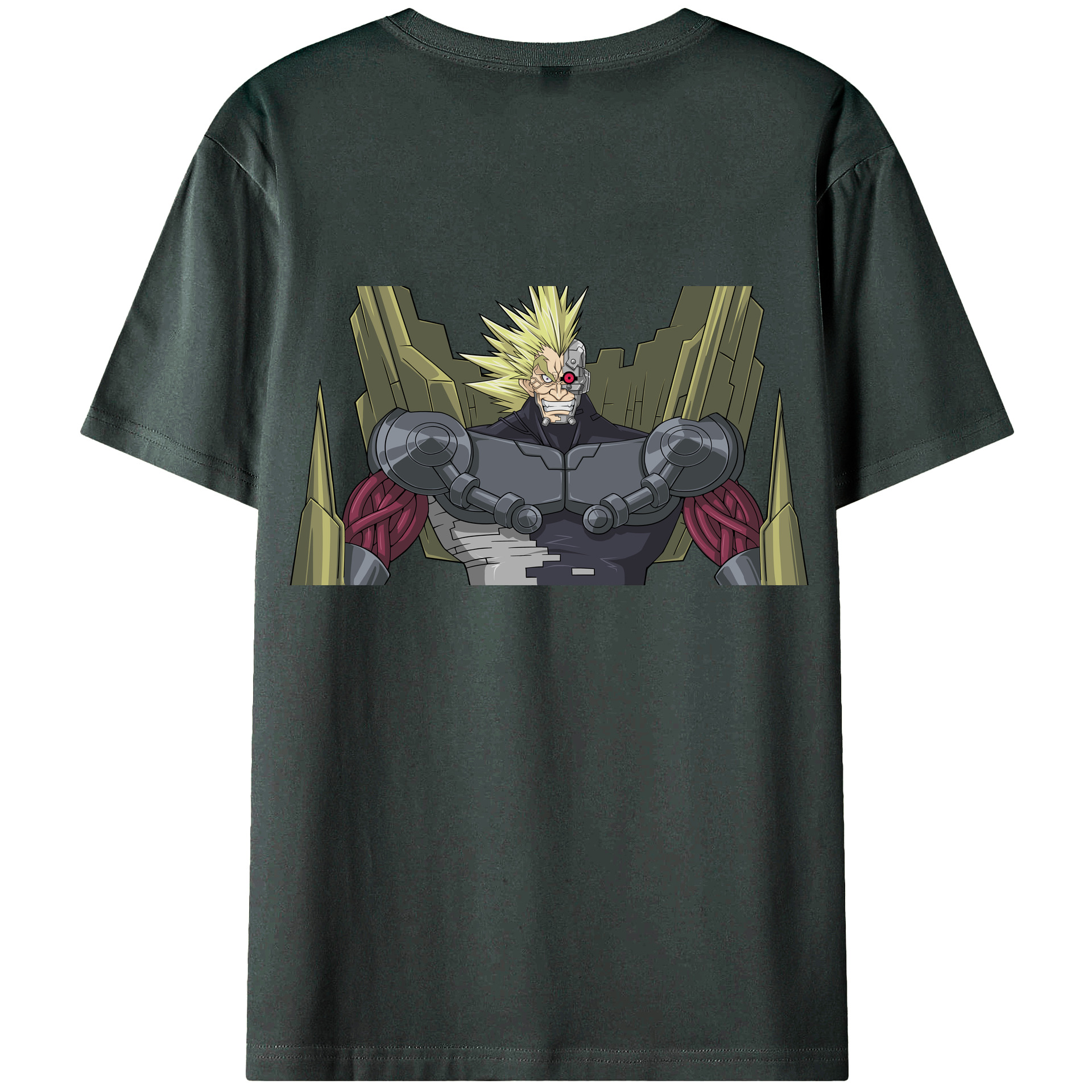 （画像用） 遊☆戯☆王 Yu-Gi-Oh! 綿100％ メンズ半袖Tシャツ（バックプリント） 通気性
